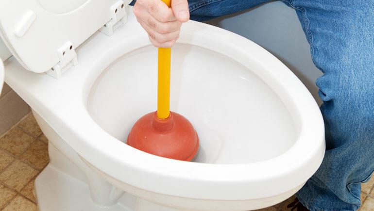 using plunger